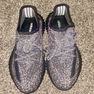Yeezy Black and Gray Athletic Shoes